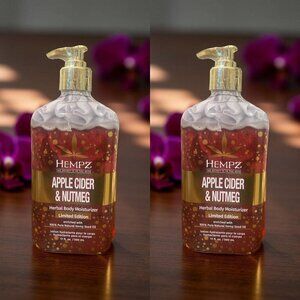 Hempz Apple Cider & Nutmeg Herbal Body Moisturizer 17 oz_ 2 units